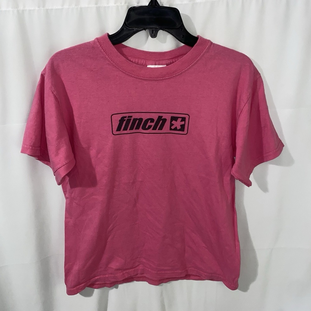 Vintage Y2K Finch Band T-Shirt Perfection Through Silence Pink Pink Emo XL 18-20